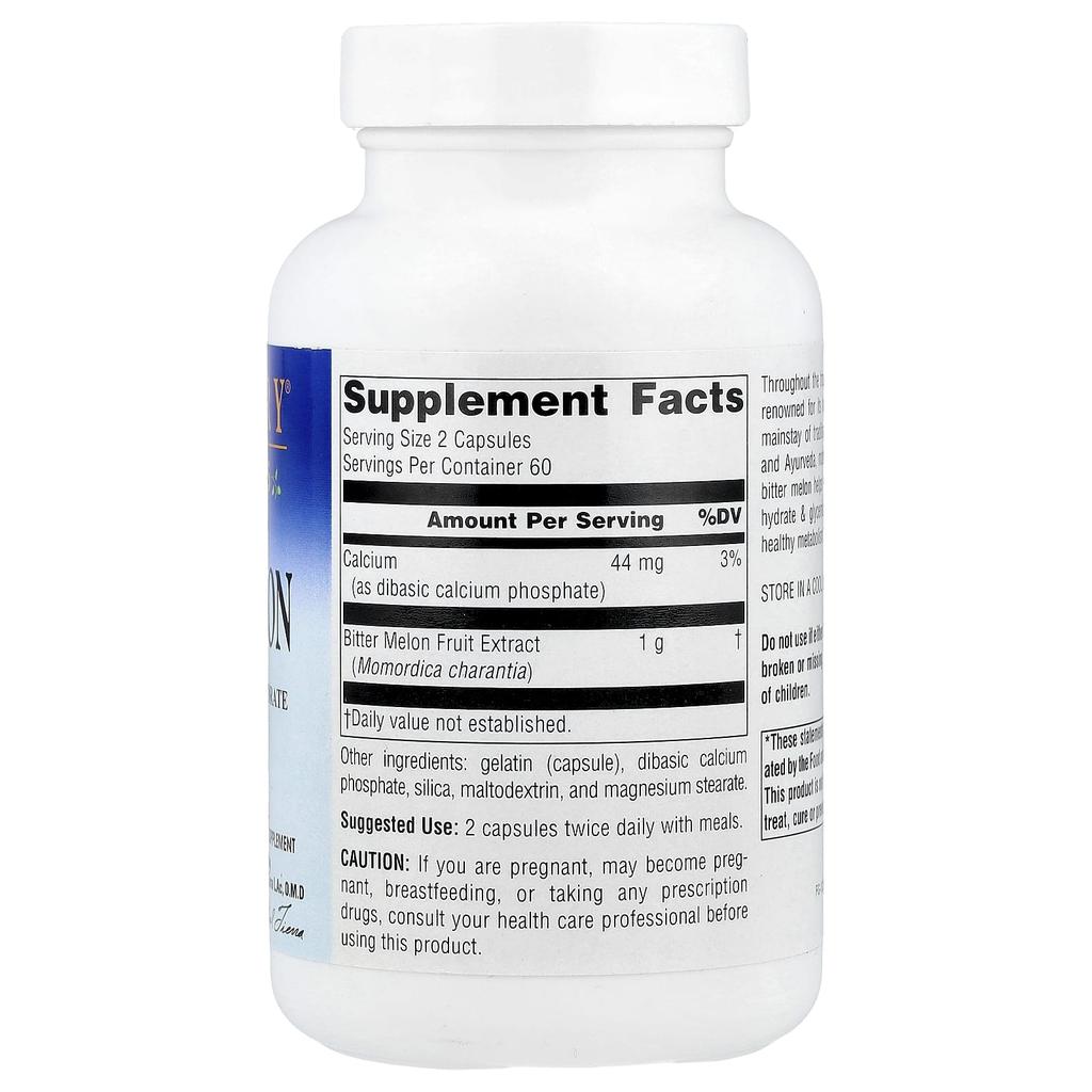 Bitter Melon, 1,000Mg, 120 Capsules (500Mg per Capsule)