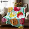 1PC Squich Cute Mallow Ultra Soft Sherpa Fleece Blanket Fluffy Warm Halloween Cozy Throw for Sofa Couch Bedroom Gift All Season
