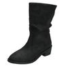 Fashion Sexy Women’s Boots Winter Keep Warm Over The Knee Boot Faux Suede Thigh High Boots Round Head Comfortable Lace Up Shoes Low Heel