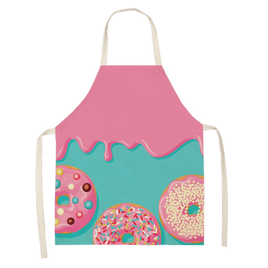 Kids Household Cleaning Food Style Apron Living Room Aprons Donut Pattern Kitchen Women Baking Bibs Personalized Home Aprons