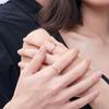 Sweet Mood Diamond-Inlaid Mobius Couple Rings, Adjustable & Fashionable for Men and Women