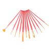 12pcs Paint Brush Set Blue Wooden Handle Watercolor Acrylic Gouache Painting Brushes