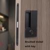 New Style Handleless Flat Lock Modern Bedroom Magnetic Recessed Door Handle Silent Push And Pull Invisible Sliding Door Lock