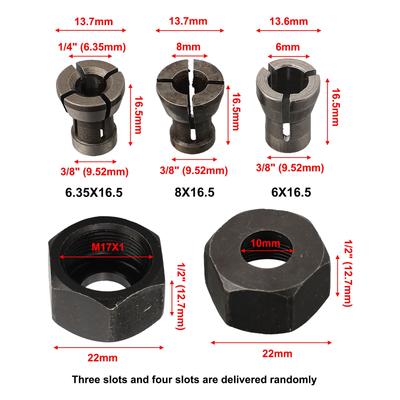 High Strength Collet Chuck Adapter Engraving Trimming Machine Router