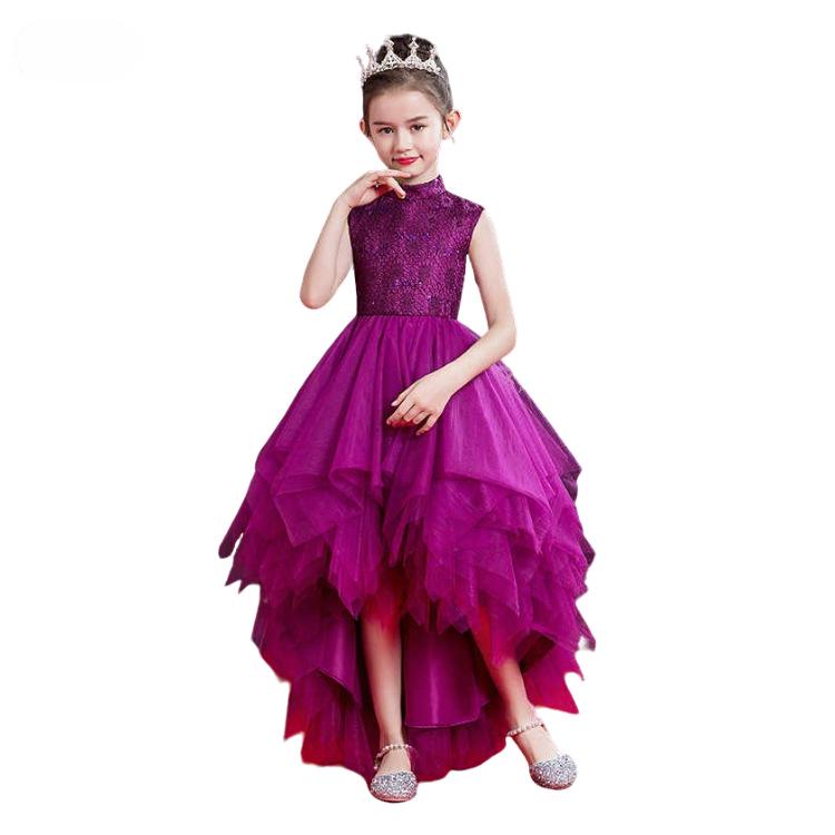End-of-Season Clearance: Girls' Princess Tulle Evening Dress – Fashionable Performance Wear