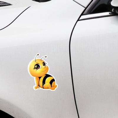 Adesivo da Parete Cartone Animato Motivo Ape PVC Decalcomania Decorativa per Porta Frigoriferi per Auto