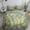 3D Modern Bedding Set Dollar Motif Printed Duvet Cover Vivid Comforter Cover 3 Pieces Money Maths Pattern Funny Soft Bed Set