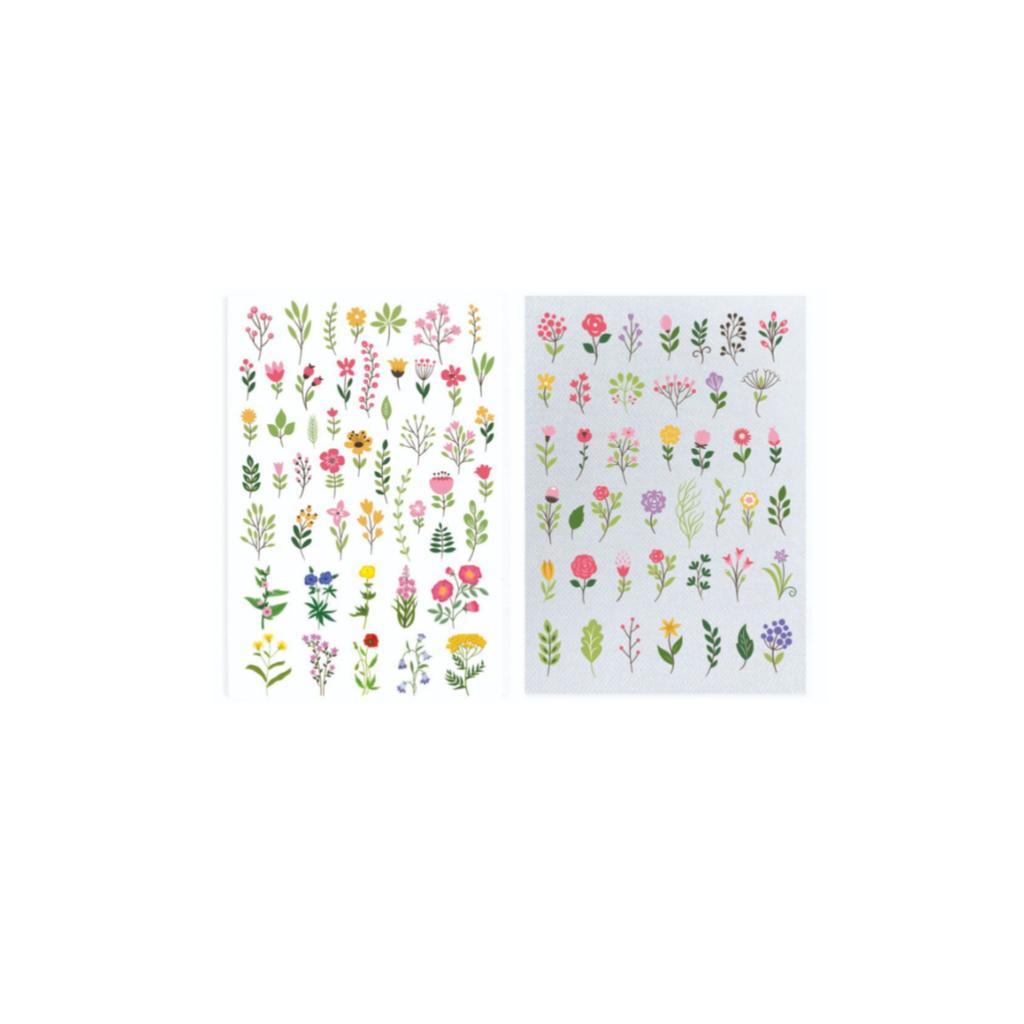 A4 Colored Wildflower Cold Water Soluble Nonwoven Fabric Printable Adhesive- Embroidery Stabilizer