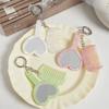 Mini Fine Tooth Comb Grooming Keyring Heart Mirror Comb  Shopping Travel Commuting