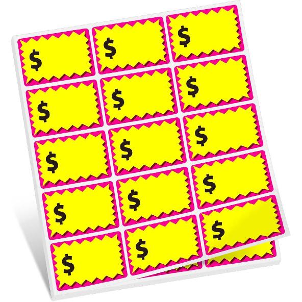 Garage Sale Stickers, Yard Price Sticker with Large Blank Writing Space(2 x3 ), Self-Adhesive Price Label Sticker Rummage Sale Stickers for Flea Pink 150Pcs