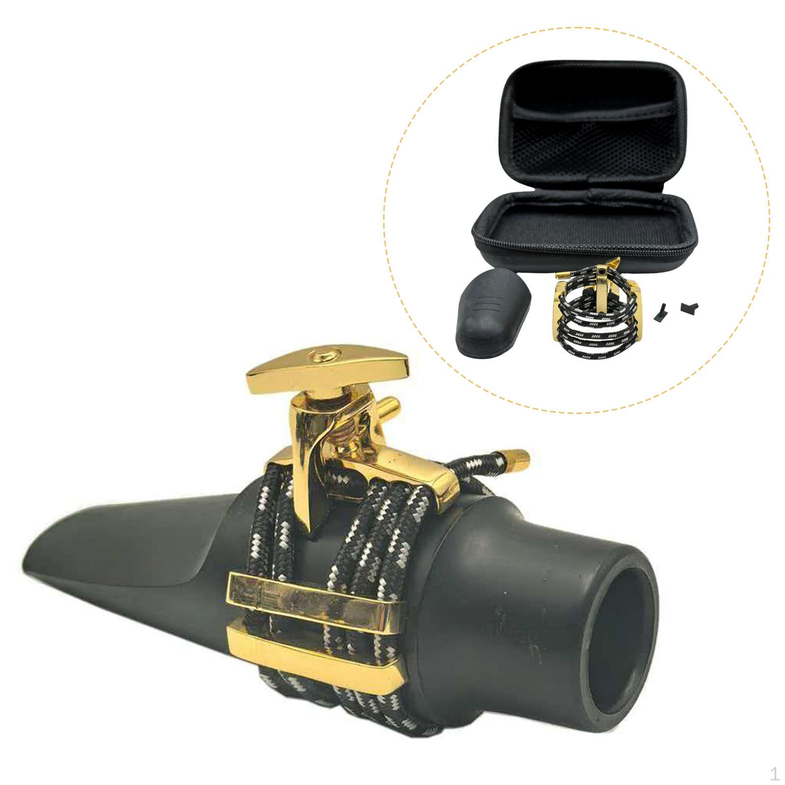 

Alto, Soprano And Tenor Saxophone Ligature, Metal String Attachment, Compact Accessory Suitable for Gold Soprano sax