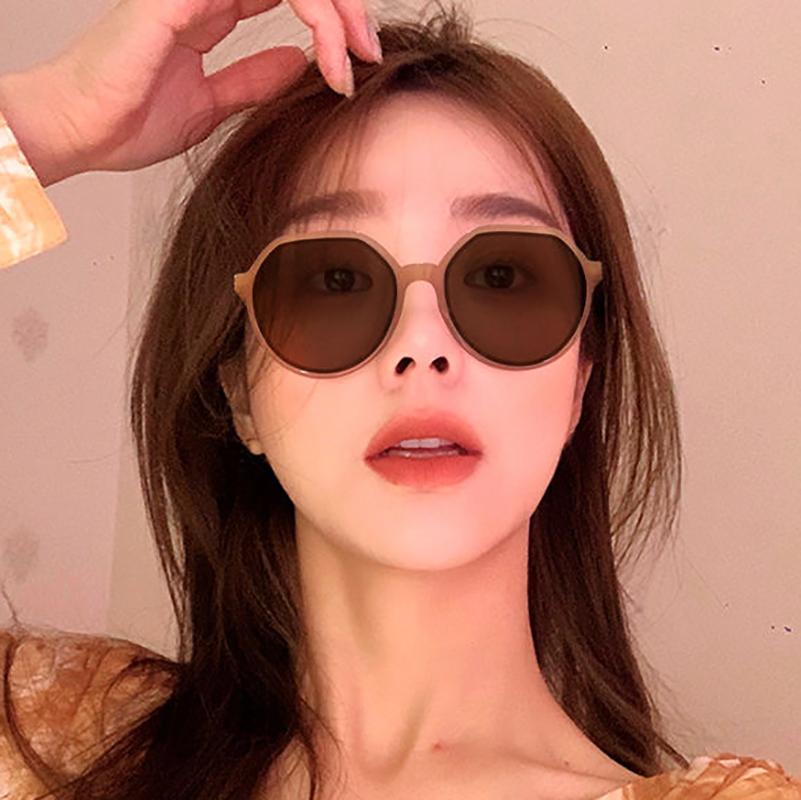 Authentic Round Sunglasses Thick Frame Sun Glasses Classic Geometric Shades Unisex Vintage Eyewear Outdoor Driving Goggles