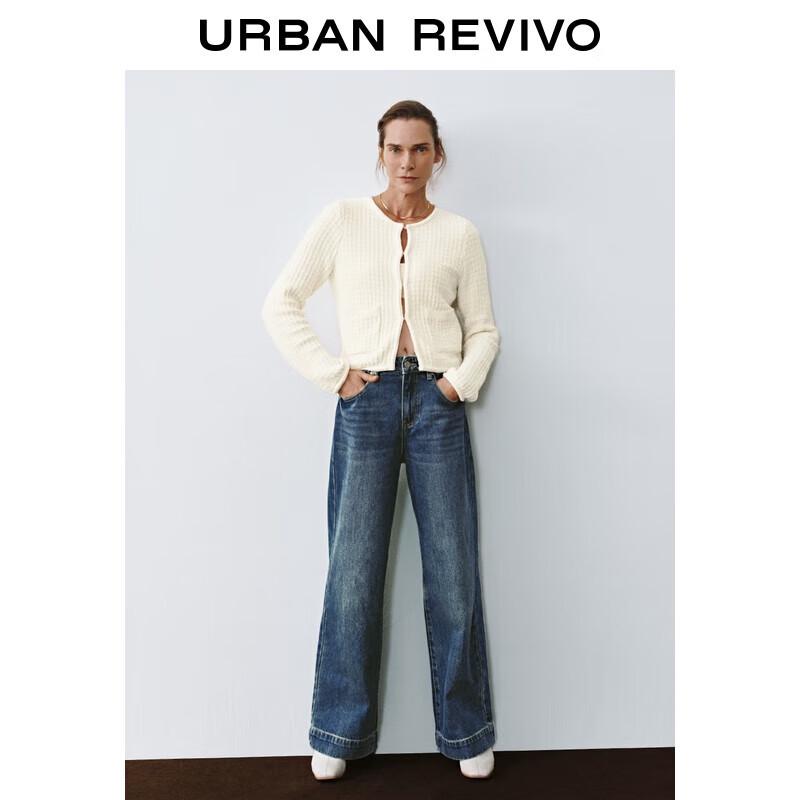 

UR Women s Retro Washed High-Waist Denim Long Pants 28