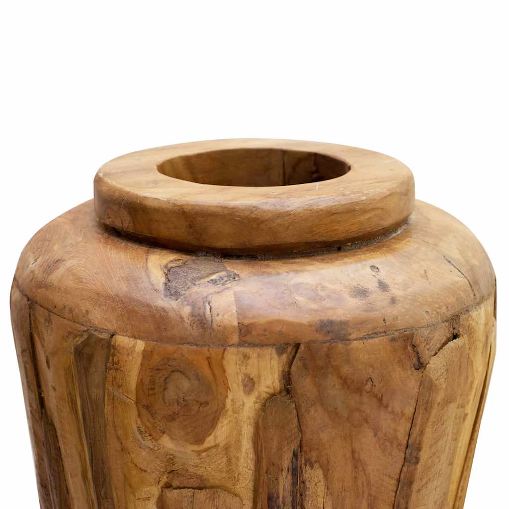 vidaXL Deko-Vase 40 X 80 Cm Massivholz Teak