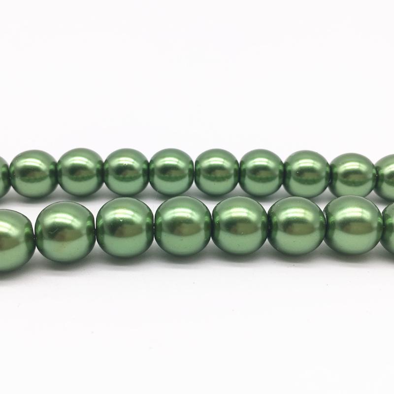 NEW 4/6/8/10mm Round Beads Loose Glass Pearl Spacer Charm Beads for Jewelry Making Diy Handmade Bracelet Accessories