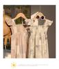 2026 Summer Korean Style Ruffled Puff Sleeve Sundress for Girls