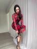2025 Autumn European Floral Midi Dress In Picture Color