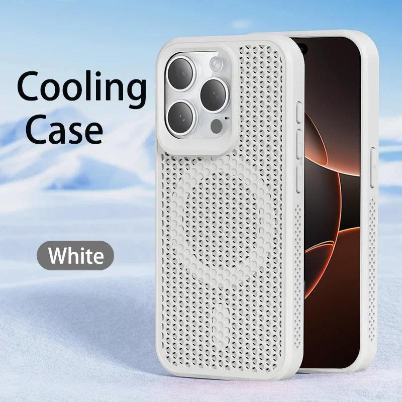 For Magsafe Wireless Charging Phone Case For iPhone 16 14 13 12 11 15 Pro Max 16 Plus Heat Dissipation Breathable Magnetic Cover