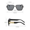 Non-polarized Fashion Irregular Retro Polygonal Men Sunglasses European and American Trendy Women's Sunglasses