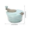 Salad Spinner with Clear Serving Bowl Lettuce Dryer Spinner Fruit and Veg Wash Drainer 25cm for Salad Preparation