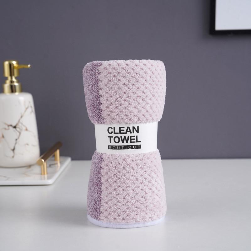 Coral Fleece Face Towel For Home Use Thick Absorbent Soft Adults Gift Collection