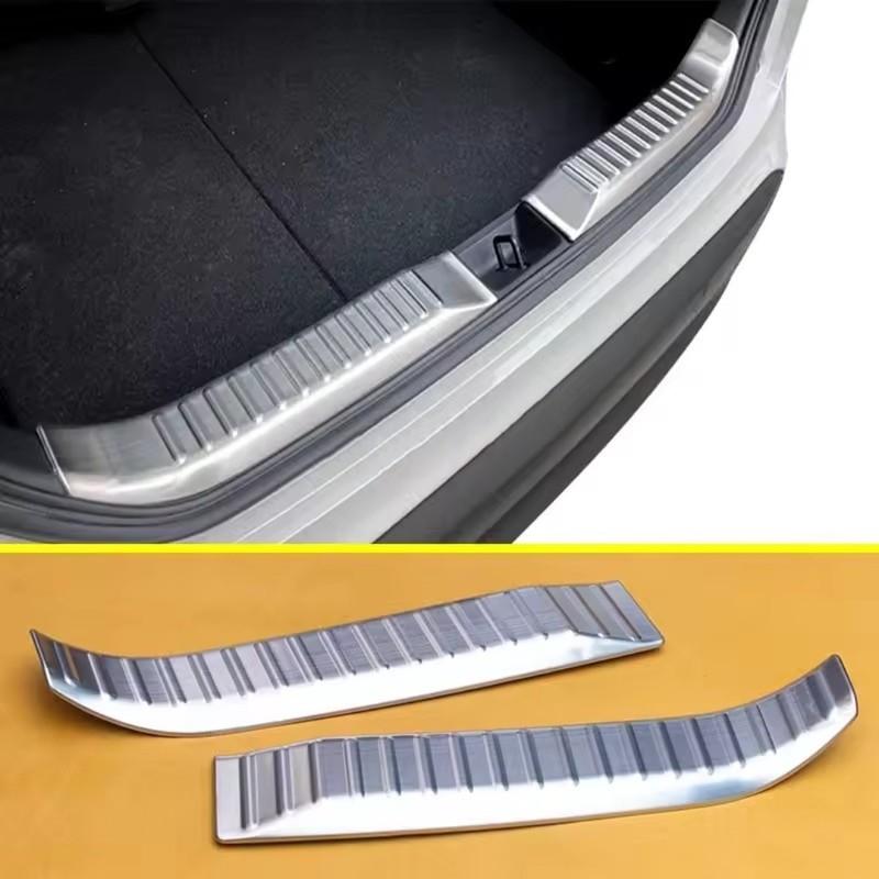 Para Toyota Yaris Cross 2024 Protetor de Soleira do Porta-Malas Traseiro Placa de Pé Cobertura de Proteção Acabamentos Acessórios para Carro