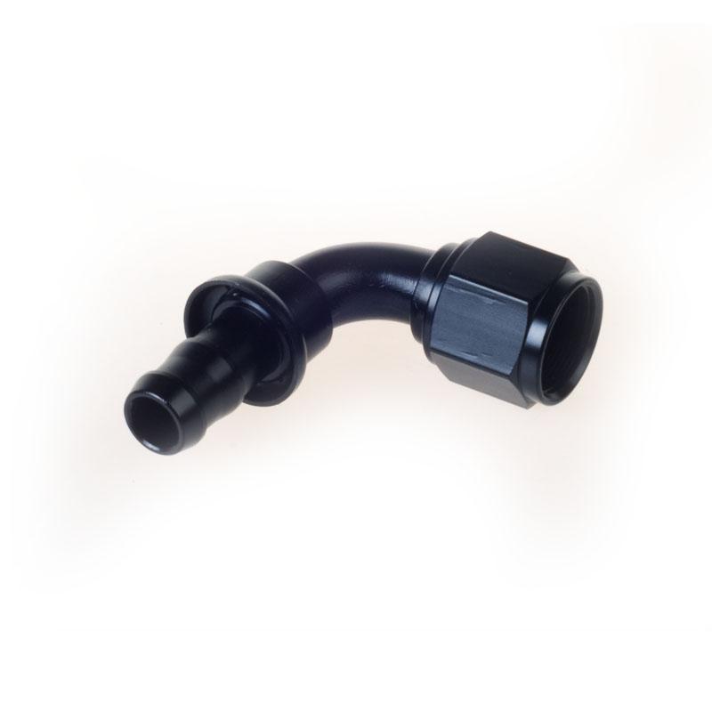 Uuiversal Aluminum AN6 AN8 AN10 Oil Fuel Fitting Oil Fuel Push On Hose 0 90 45 180 Degree Rubber Tube Hose End