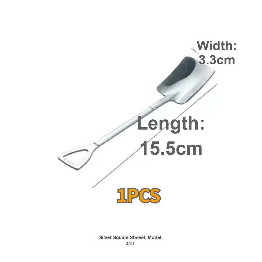 

4 pcs Stainless Steel Watermelon Spoon Ladle Scoop Spoon for Home Creative Dessert Eating Watermelon Special Spoon Cute Ladle Soup Spoon 1 pcs (square head) срібний