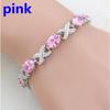 New Stylish Personalized Simple Ladies Inlaid Gem Cross Bracelet