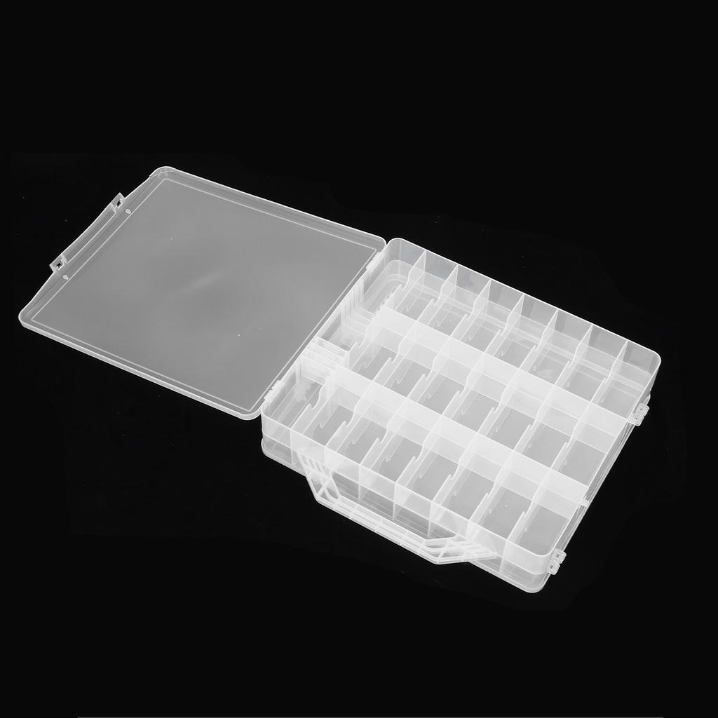 Transparent Nail Polish Storage Case Home Salon Nail Polish Organizer for 48 Bottles