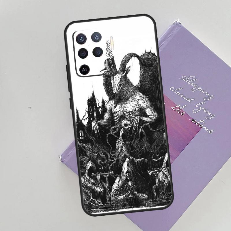 Devil Satan Dark Art Cover For Oppo A78 A98 A74 A54 A94 A15 A16 A17 A52 A72 A76 A96 A53 A57S A58 A5 A9 Phone Case