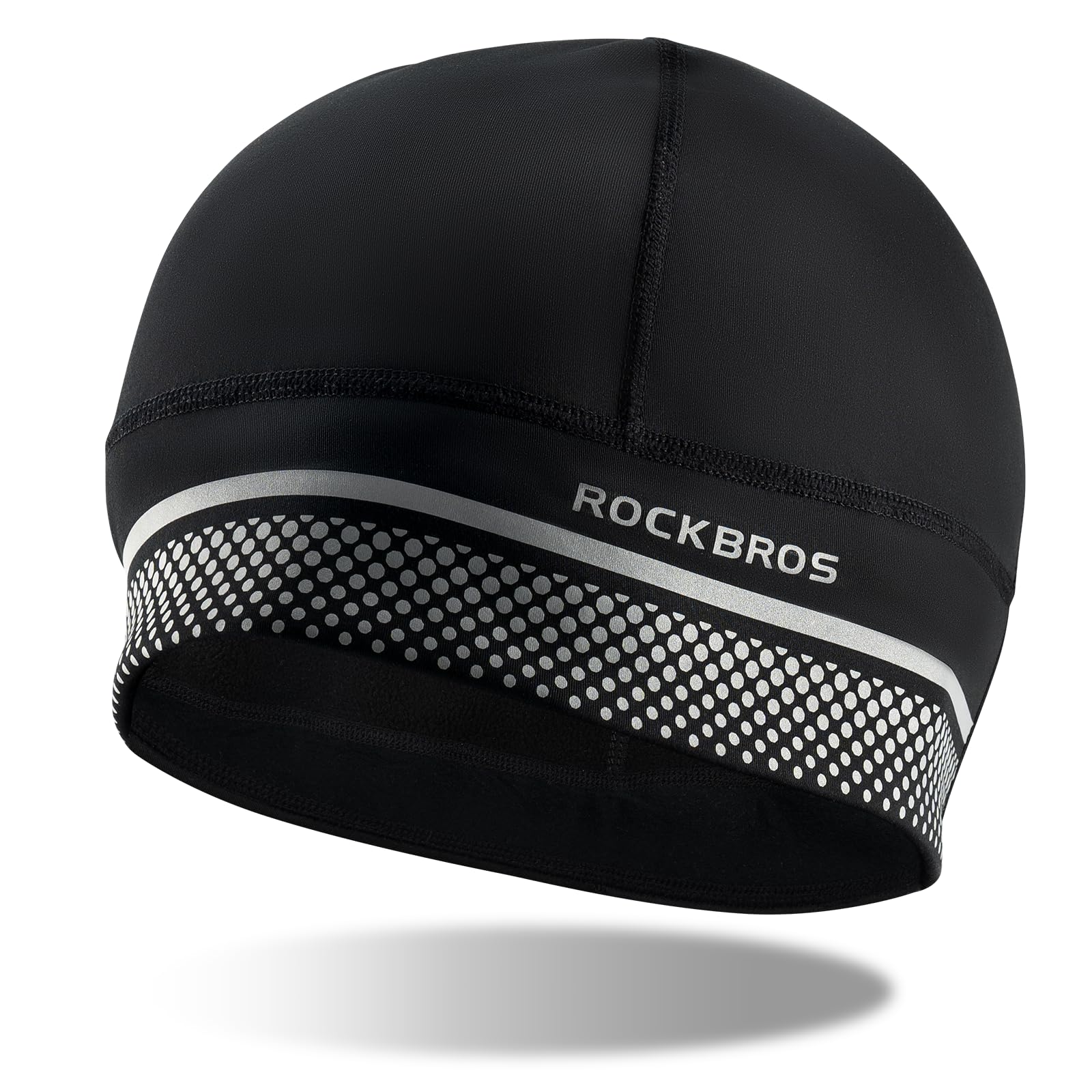 

ROCKBROS Winter Helmet Inner Warm and Cycling Cap for and and Black Cap, Windproof, Fleece-Lined, Lightweight, Breathable, Sweat-Wicking, чёрный