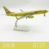 1/400 Scale Model Planes 20cm B737 Aeromexico Airways Alloy Diecast Toy Aircraft Miniature Airplanes Static Model with Base