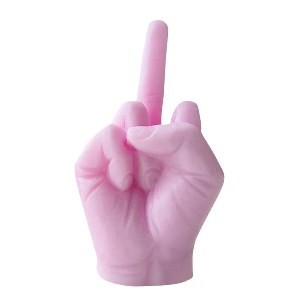 Middle Finger Scented Candle Soy Wax Long Lasting Candle Middle Finger Shaped Model Scented Candle Home Decoration Ornaments