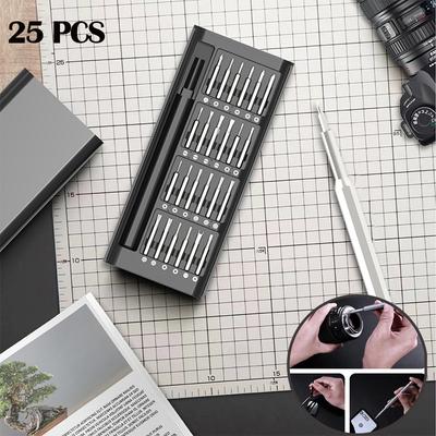 Magnetic Precision Screwdriver Set 25 In 1 With 24 Piece Mini Pocket Screwdriver Set Small Repair Set For Mobile Phone/PC/Came