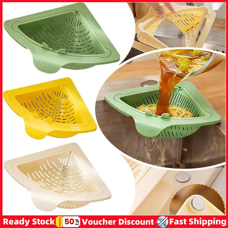 Creative Kitchen Triangular Sink Strainer Basket Multifunctional Drainage Bowl Food Waste Collector Household Accessories
