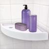 Quick Mount Triangle Corner Wall Plastic Bathroom Storage Shelf Rack Organizer