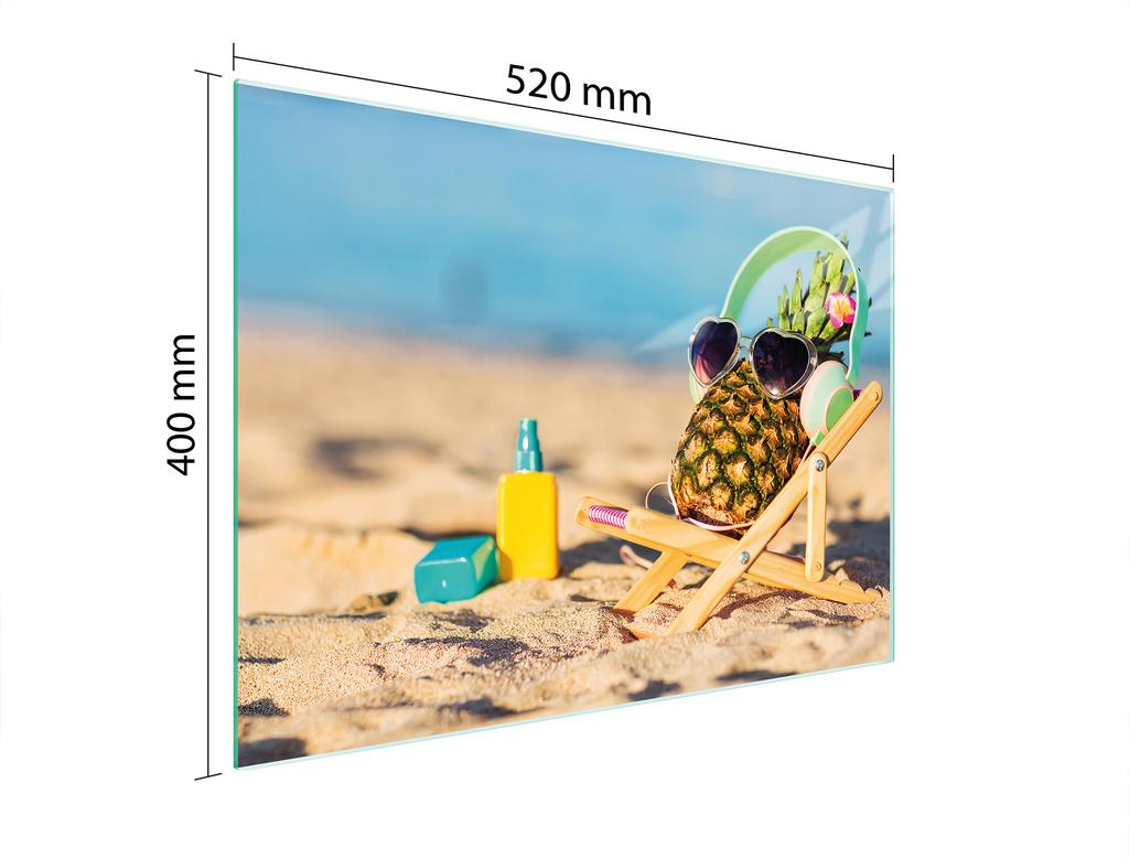 SZKLANA DESKA DO KROJENIA 52x40 ANANAS