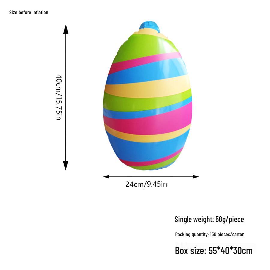 Palline gonfiabili per decorazioni del Festival dell'Uovo di Pasqua - Decorazioni colorate in PVC per feste in giardino
