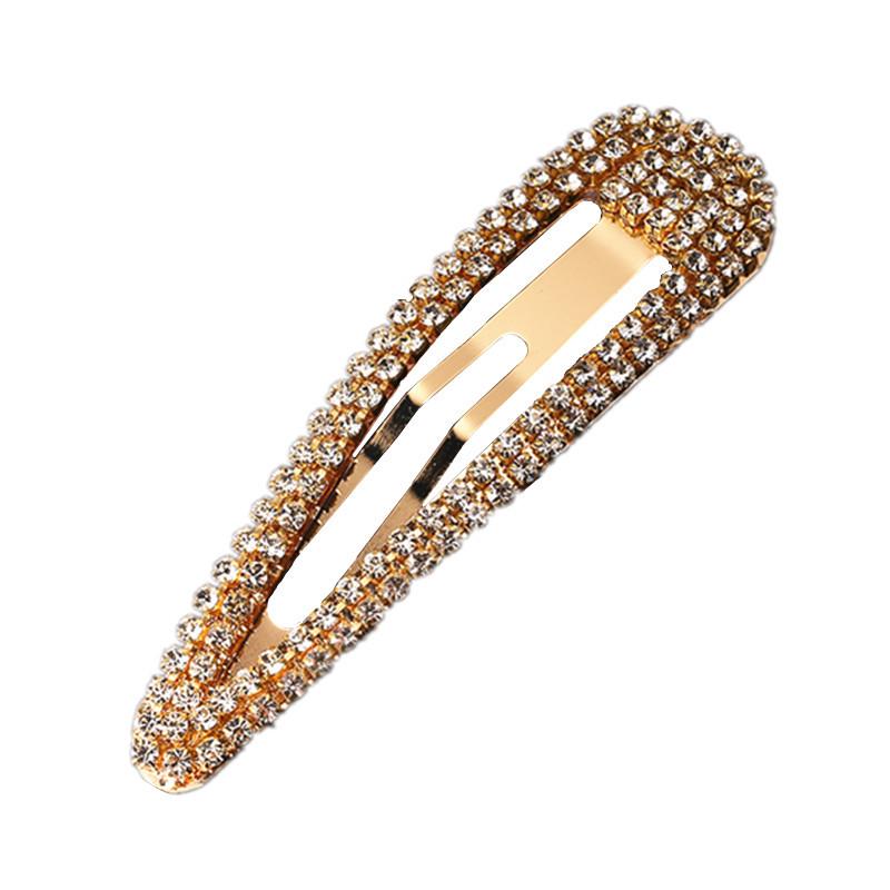Korean Style Rhinestone Hair Clips & Hairpins: Versatile Alloy BB Clips for Bangs & Updos