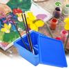 Plastic Brush Washing Bucket Multi Function Square Pen Washer Art Supplies Washing Tool Art Set