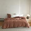 500TC Cotton Bed Sheet Set Solid Color Soft Breathable Bedding Modern Simple Style All Season Use