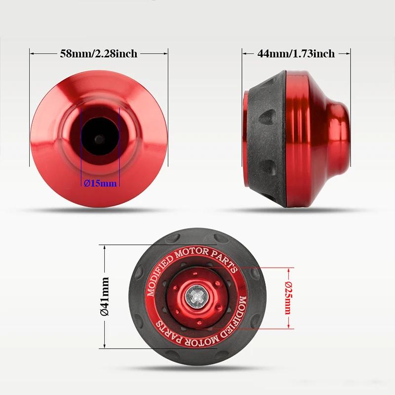4Pcs Universal Motorcycle Wheel Protection Crash Pad Motorbike Crash Protectors Alloy Motocross Falling Front Fork Slider Cups