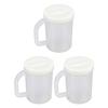 Quick Chilling Double Layer Plastic Beer Ice Mug with Handle Freezable Frosty Cup For Cold Beer And Drink At Parties Event