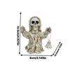 M-Modern-Headband Skull Decoration Skeleton Figurines Cool Statue Skull Halloween Skull Horrible Ornaments For Home Decor