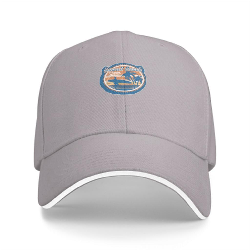 Surf Beach Palm Trees Graphic Baseball Cap Polyester Adjustable Casual Hat Unisex