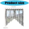 Half Sheer Lace Curtain With Florals Styles Window Dressing Solution Soft Filtering Home Decoration