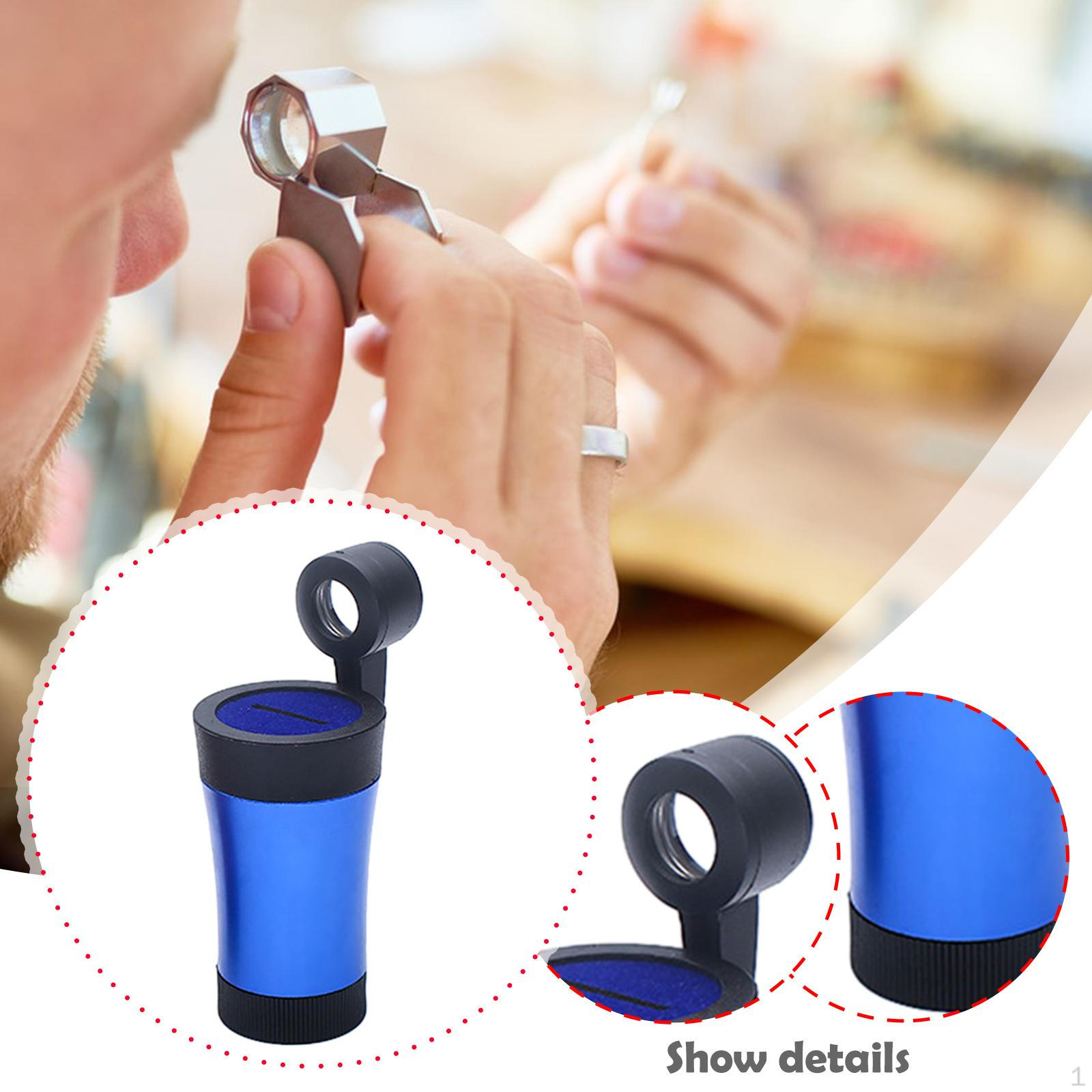 

Diamond Inscription Reader Practical Sturdy Easy Use Magnifying Glass for Amateurs Jewelry синій