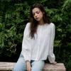 Gnarly Lace Pintuck Point Blouse Es2obl02