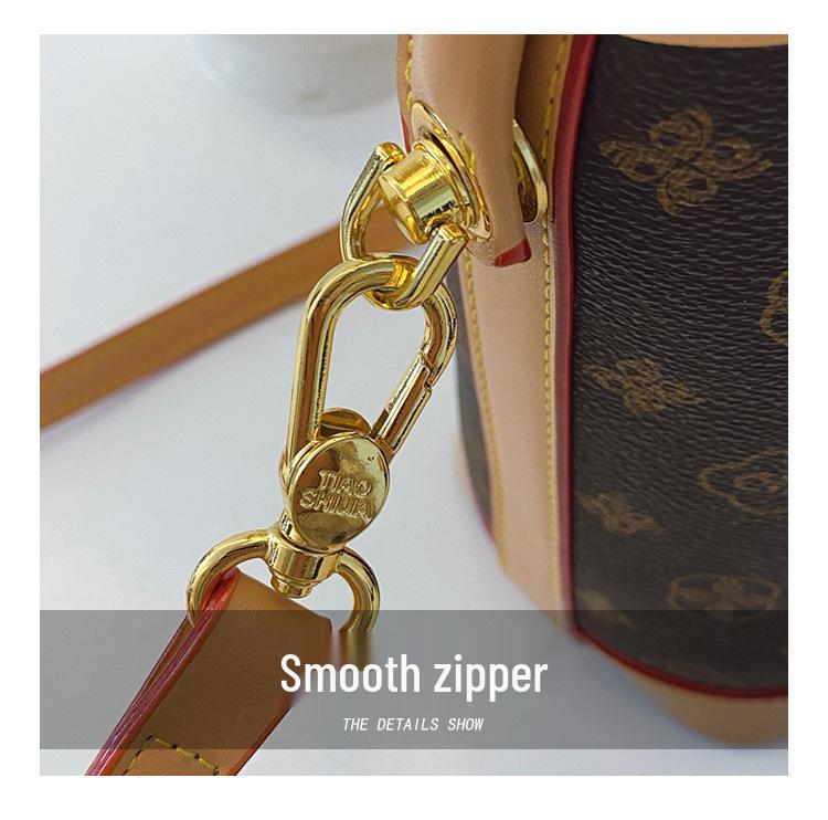 2025 Vintage Print Bucket Bag: Luxury Large Capacity Crossbody & Shoulder Handbag for Women